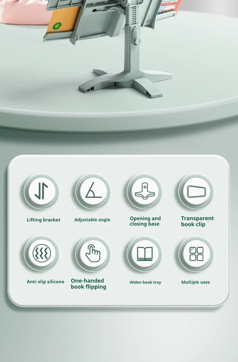 Reading Book Stand Flexible Rotating Tablet Holder