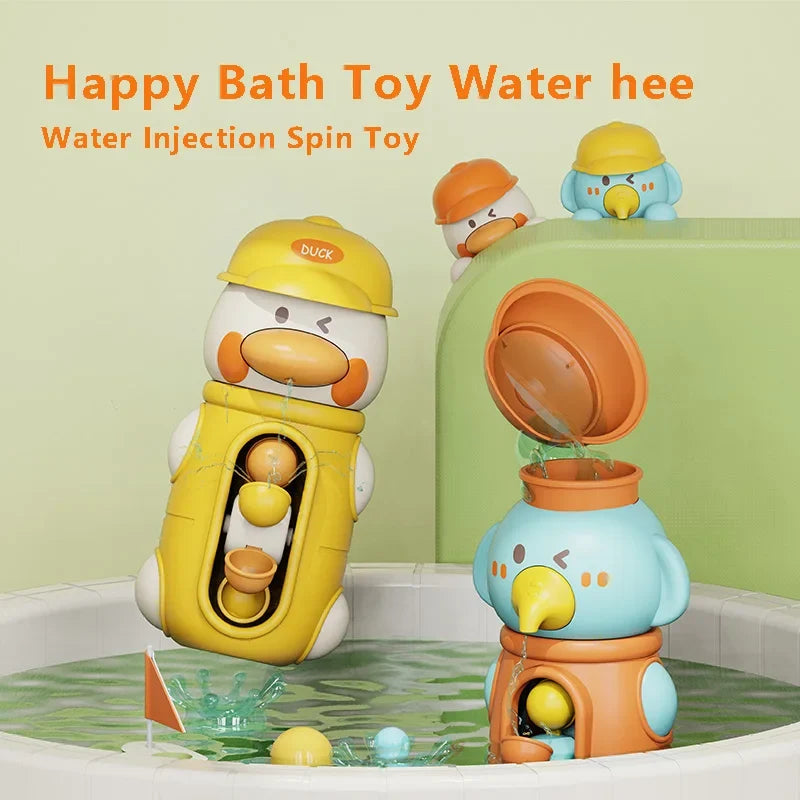 Play Summer Water Toys for Baby Shower Cute Duck Elephant Cart Games for Kids 6M+