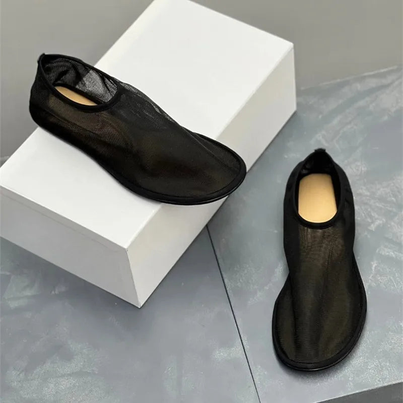Women Breathable Mesh Ballet Flats - Slip On, For Summer