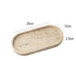 Tray Vanity Travertine Stone Minimalist Marble Style Tray Beige Organizer Fall 2025 Coffee Table Decor Gift