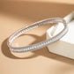 2mm Moissanite Bracelet 18K Gold Plated Tennis Bangle