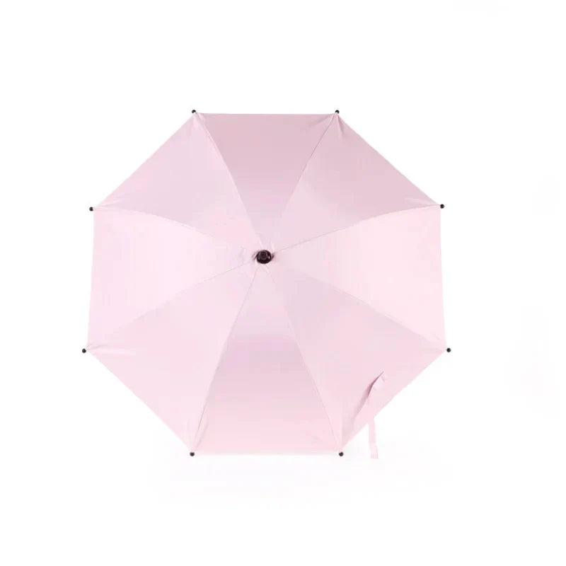 Stroller Umbrella 360 Degree Flexible Sunshade Canopy Summer 2025 UV Rain Protection Water-Resistant Travel-Friendly