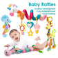 Plush Giraffe Baby Rattle Hanging Plush Newborn Sensory Toys