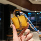 Inspired Birkin Mini Hand Bag - Leather Basket Bag Charm Keychain & Earphone Case