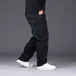 Relaxed Oversized Men's Jeans - High Waist, Stretch Denim