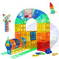Magnetic Building Blocks Kit - Colorful Educational Puzzle for Kids Ages 3+ - Ideal Birthday Gift