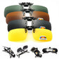 Clip Polarized On Sunglasses - UV 380 Driving Fishing Glasses Color Lenses