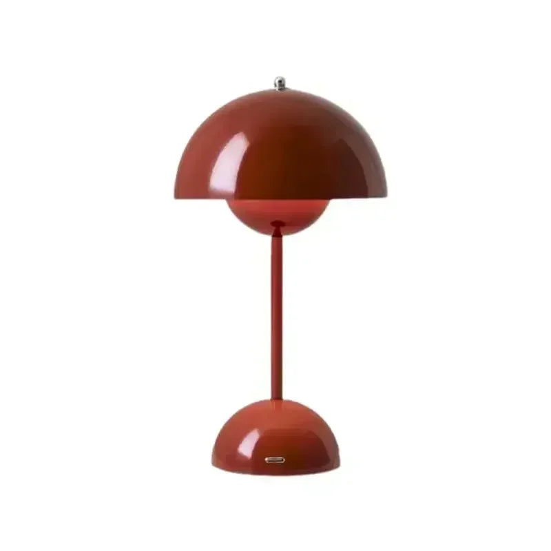 Battery-Powered Table Lamp Scandinavian Flower Bud With Iron Touch Switch Fall 2026 Household Decor For Bedroom Or Nightstand
