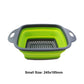Silicone2026 Edition Folding Drain Basket 2-In-1 Collapsible Colander For Fruits And Vegetables Space-Saving Kitchen Device Fall
