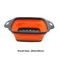 Silicone2026 Edition Folding Drain Basket 2-In-1 Collapsible Colander For Fruits And Vegetables Space-Saving Kitchen Device Fall