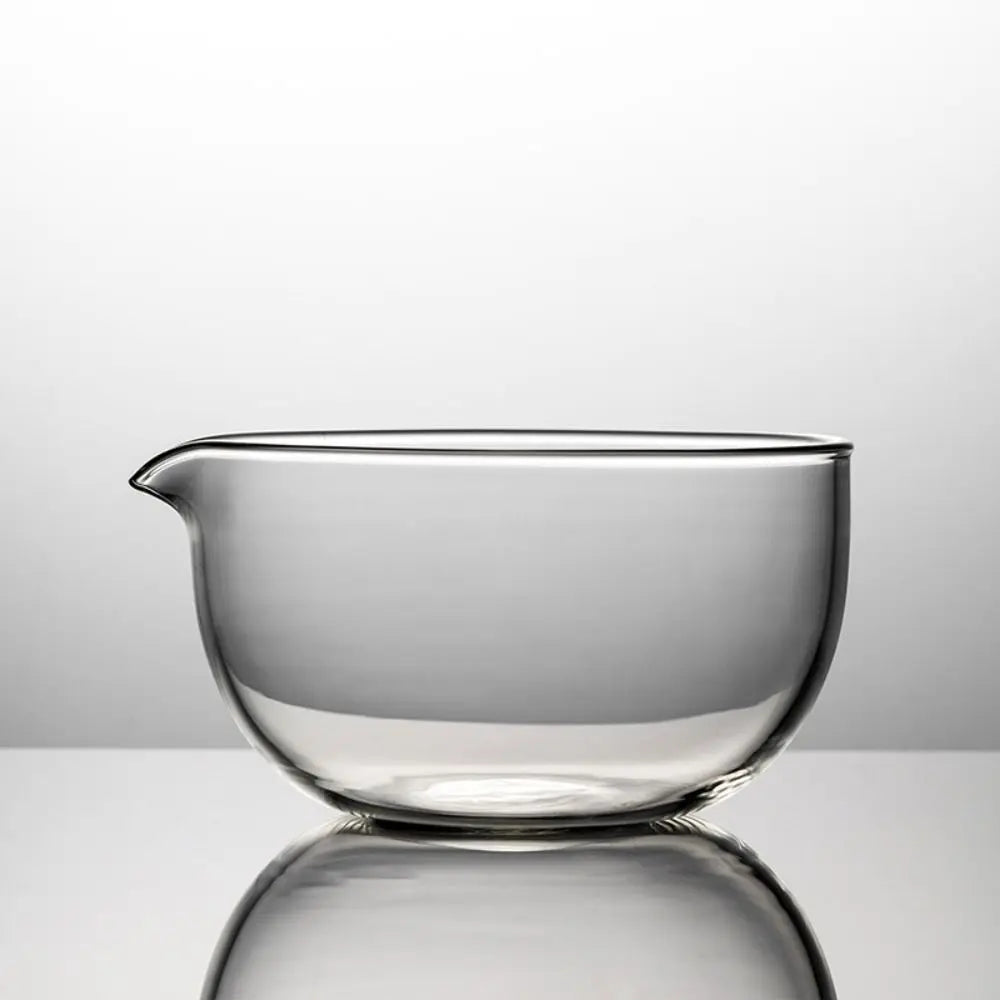 Mixing Matcha Bowl Glass Pouring Spout Japanese Tea
