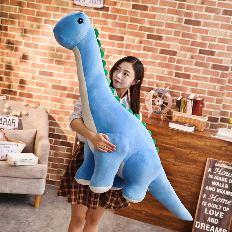 Giant Plush Diplodocus Dinosaur Pillow 150cm Cute Stuffed Toy for Kids Great Birthday Gift!
