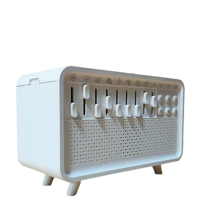 White Bluetooth Noise Speaker Humidifier Night Light