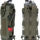 MOLLE Radio Pouch and Water Bottle Holder - Flexible 40 Oz Pouch for Backpack Fall 2025 Tactical Gear Accessory