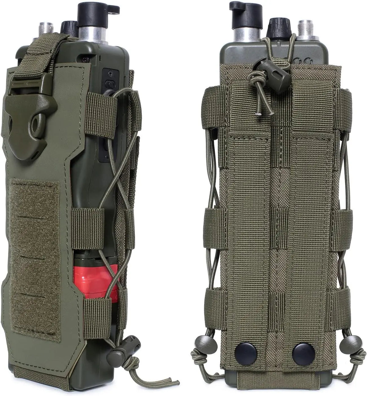 MOLLE Radio Pouch and Water Bottle Holder - Flexible 40 Oz Pouch for Backpack Fall 2025 Tactical Gear Accessory