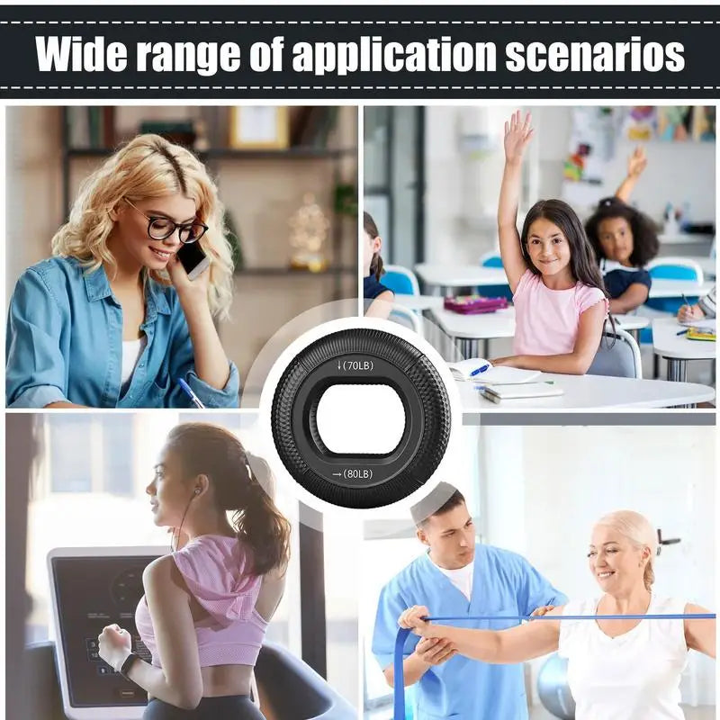 Silicone Hand Grip Strengthener Rings - Flexible Fitness Equipment for Muscle Training