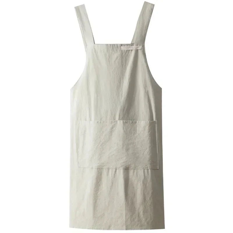 Apron Cotton Linen Minimalist Japanese Korean Kitchen And Florist Apron Fall 2025 Breathable Sturdy