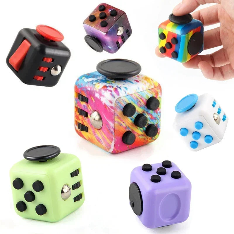 Cube Fidget Antistress Spinner Toy Sensory Stress Relief