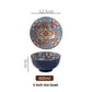Ceramic Bohemian Rice Bowl Retro Noodle Bowl Kitchen Gift