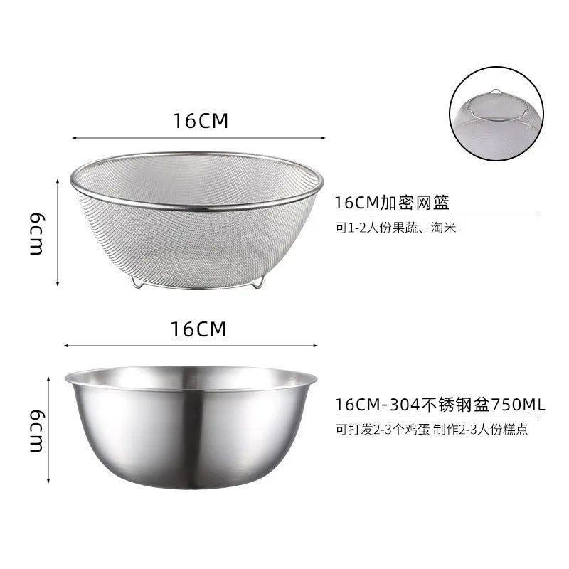 Stainless Steel Drain Basket Colander and Strainer, Spring Cleaning 2026 Eco Friendly Kitchen Device