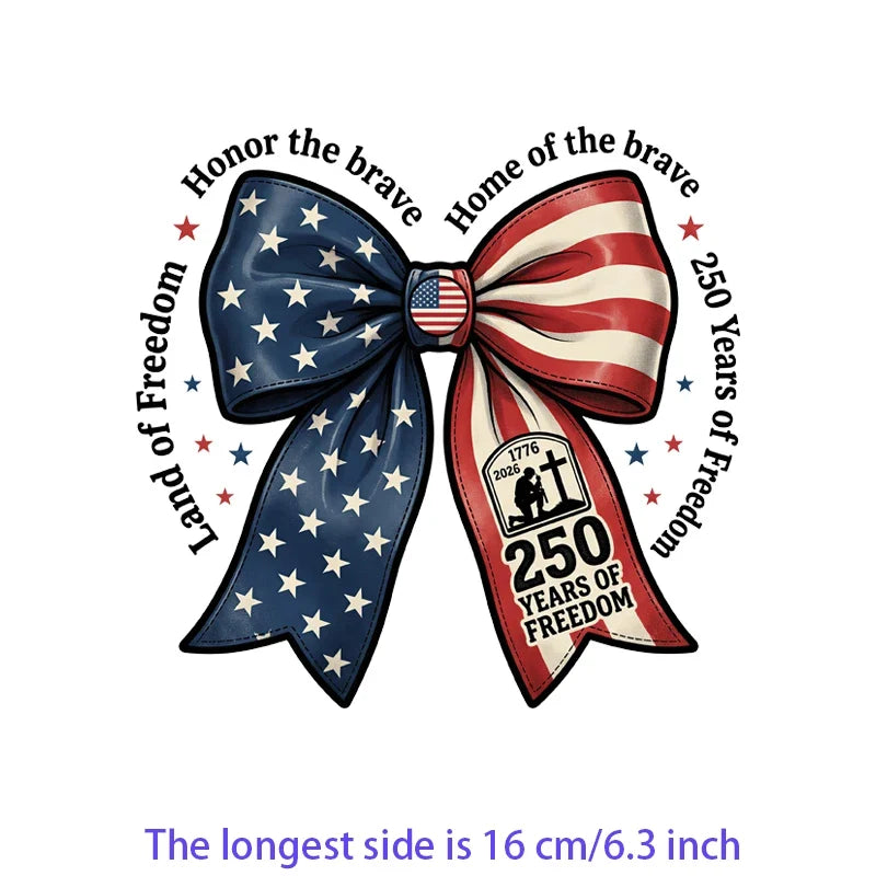 Iron2026 Edition On Patches USA Flag Bald Eagle Heat Transfer Kit Patriotic 4th Of July DIY Clothing Decor
