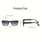 mirror lens, anti-mist outdoor driving shades, wide coverage – Men's square frame sunglasses UV400