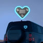 Window Car Neon Light Heart Shaped LED Interior Lamp TikTok Viral Fall 2026 Solar Powered Wiring Free