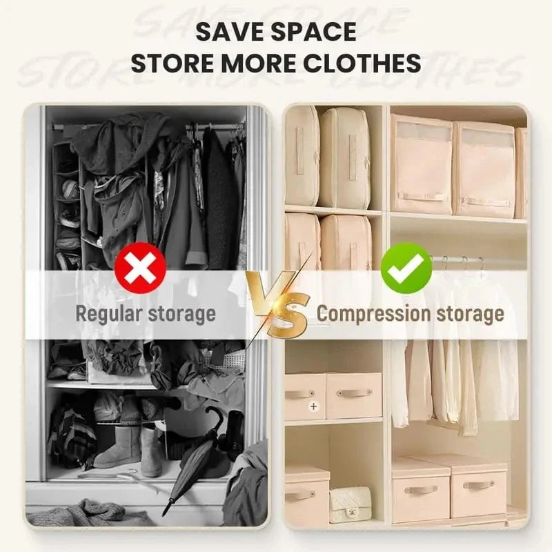Large Capacity Compression Storage Bag - Household Organizers for Clothes & Quilts, Moisture-Proof