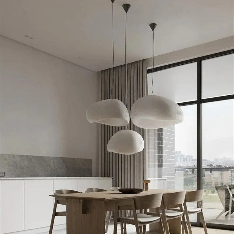 Japandi Pendant Ceiling Lamps Scandinavian Wabi Sabi LED Dining Room