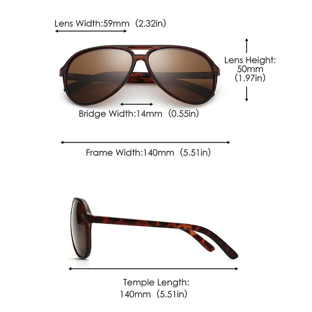 Retro Ultralight Aviator Shades for Driving Fishing Sunglasses for Men and Women