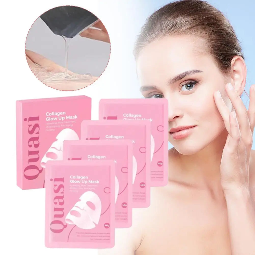 Hydrogel Collagen Mask Korean Sleeping Sheet Mask Deep Hydration Brightening Pore Minimizing Fall 2026 TikTok Viral