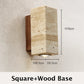 Yellow Japandi Marble LED Wall Sconce Wabi Sabi Bedside Light