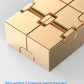 Metal Magic Cube Stress Relief Toy Travel-Friendly Puzzle Focus