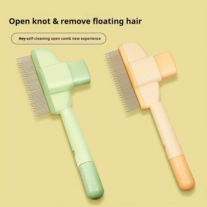 Dog Hair Remover Brush for Long Hair Pets - Grooming and Maintenance Comb for Dogs and Cats, Bath Brush for Simple Hair Cleaning