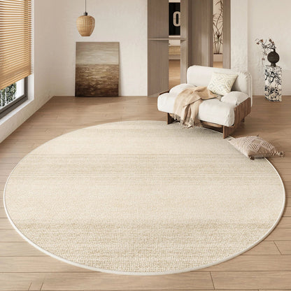 Round Rug Cream Wabi Sabi Deluxe Non Slip Water-Resistant