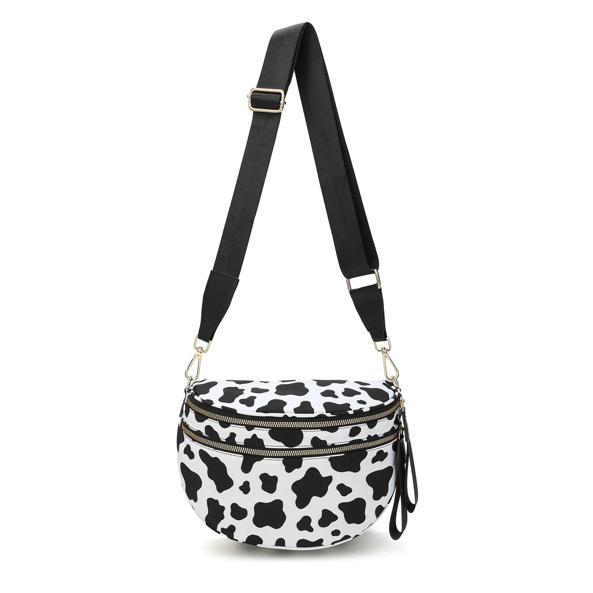 checkered nylon, box shape, travel and daily use – Multi-Use unisex crossbody bum bag