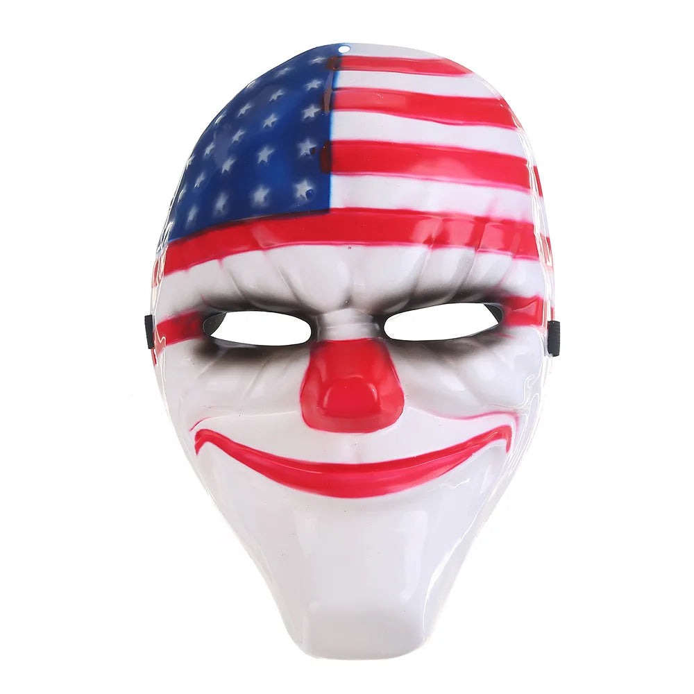 Mask Halloween Payday 2 Clown Full Face PVC Cosplay