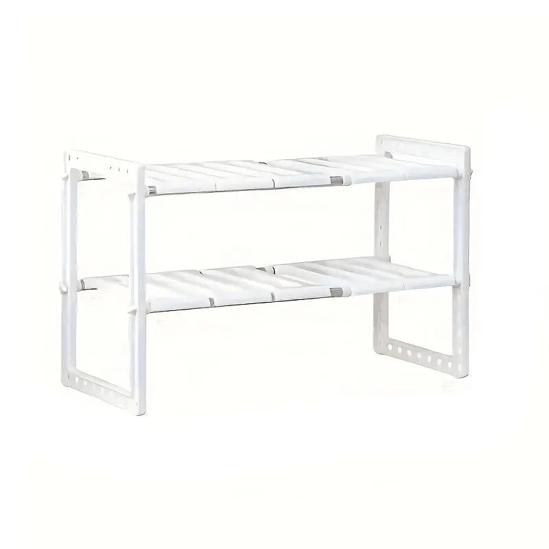 Stackable Sink Organizer Shelves - Household Organizers for Kitchen & Bathroom Storage Solutions