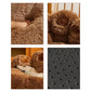 Bed Dog Plush Round Sofa Style Bed For Pets, Fall 2025 Cozy Washable Plush Bed With Paw Backrest Support