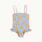 Light unisex one-piece swimsuit - casual cut, nylon, beach & pool wear for kids