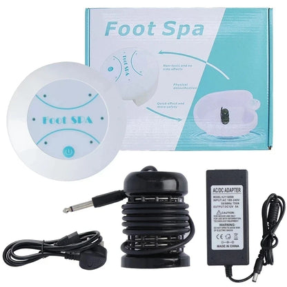 Ionic Mini Detox Foot Spa Bath Machine - Vibrating Foot Bath for Health & Wellness Therapy