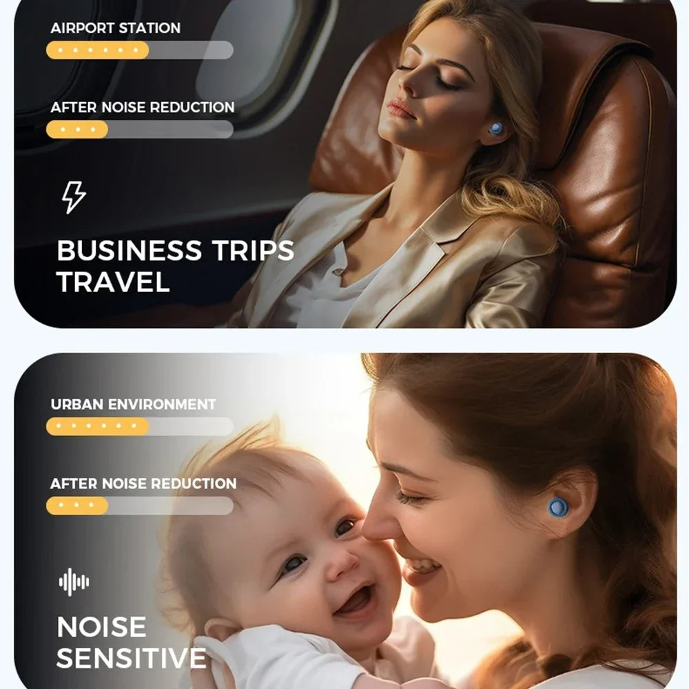 Ear2026 Edition Plugs Sleep Aid, Reusable Noise-Reducing Hearing Protection For Travel, Spring