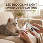 USB-C Battery-Powered Dog Cat Trimmer 2026 – 2-in-1 Pet Nail Clipper & Grinder with LED Blood Line Light