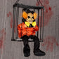 Skull Halloween Decoration Hangable Prisoner Cage Prop Fall 2025 Spooky Indoor Hanging Decor Ready To Hang
