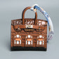 Inspired Birkin Mini Hand Bag - Platinum Bag Charm