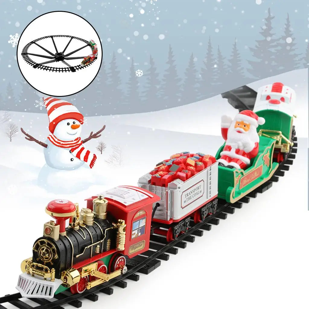 Christmas Train Kit with Sound & Light - Educational Toy for Kids, Festive Holiday Gift