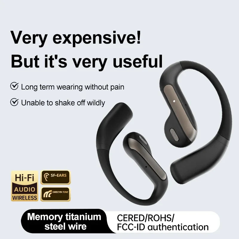 Translation AI Earbuds With Noise Canceling Ear Hook Sports