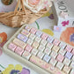 Keycaps PBT Cat Keycap Kit Alice Layout 2.25U 2.75U Pastel Mechanical Keyboard TikTok Viral Fall 2025 Cute Desk Gift