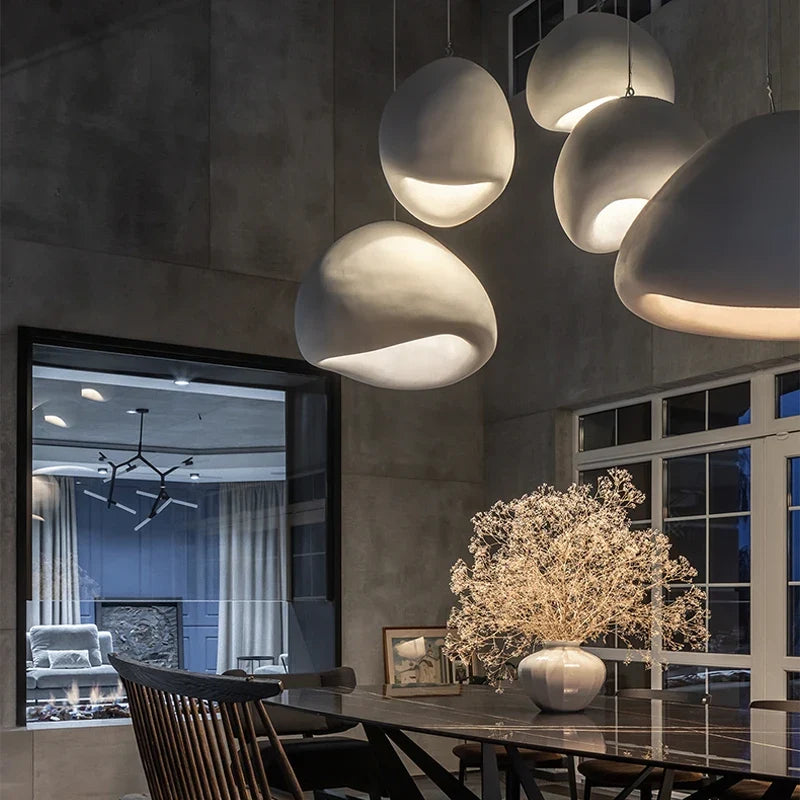 Japandi Pendant Ceiling Lamps Scandinavian Wabi Sabi LED Dining Room