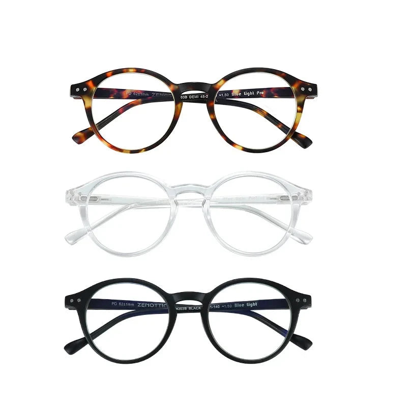 Blue2026 Edition Light Blocking Reading Glasses Presbyopic Computer Eyewear Anti-Glare Diopter 0 To 4.0 Back To School